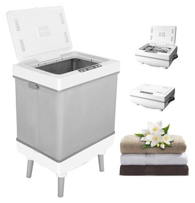 Foldable Towel Warmer & Dryer Bucket, 35L Hot Towel Cabinet for Bathroom, Spa...
