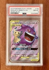 2019 Pokemon Sun and Moon Team Up Gengar/Mimikyu GX #164/181 PSA 8
