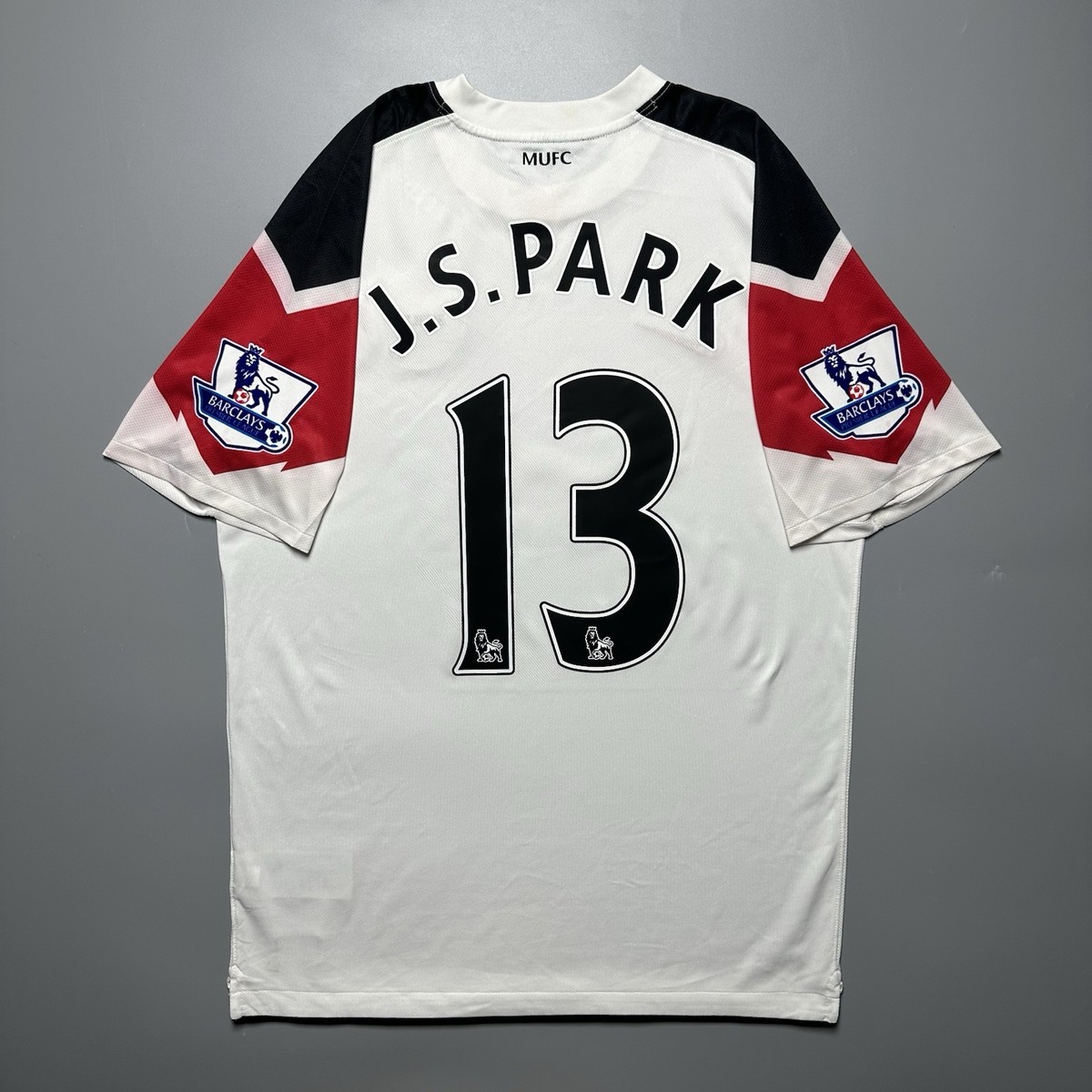 MAN UNITED NIKE 2010/2011 FOOTBALL AWAY JERSEY #13 PARK SIZE “M