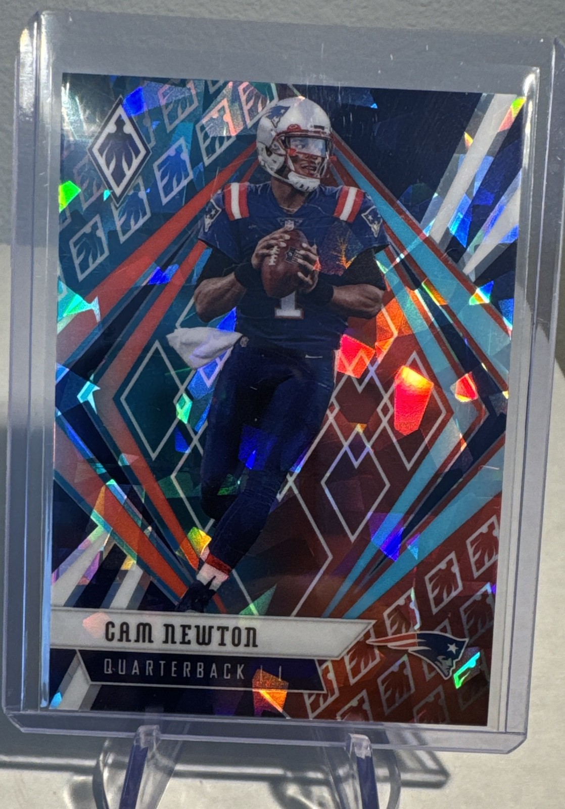 2020 Panini Phoenix - Cam Newton #13 Fire & Ice /50