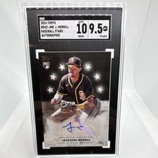 Topps 2024 Baseball Stars Autographs Jackson Merrill RC Padres SGC 9.5 Rookie