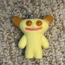 Fuggler Grin Grin Mini Keychain Yellow/Brown Plastic Character Figure