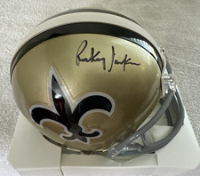 RICKEY JACKSON AUTOGRAPHED SIGNED NEW ORLEANS SAINTS MINI HELMET BECKETT COA