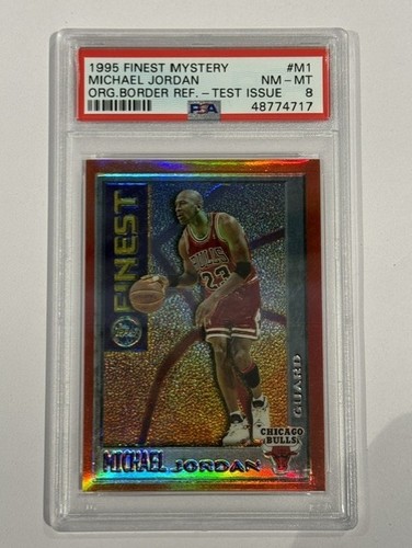 Michael Jordan [Orange Border Refractor Test Issue] #M1 1995 Finest Mystery card