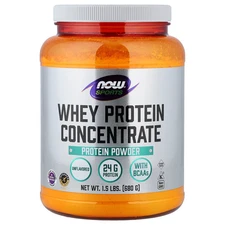 Now Foods, Sports, Whey Protein Concentrate, Natural Unflavored, 1.5 lbs (680 g)
