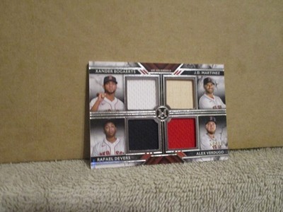 2022 TOPPS MUSEUM COLLECTION BOGAERTS/DEVERS/MARTINEZ/VERDUGO COOPER RELIC 69/99