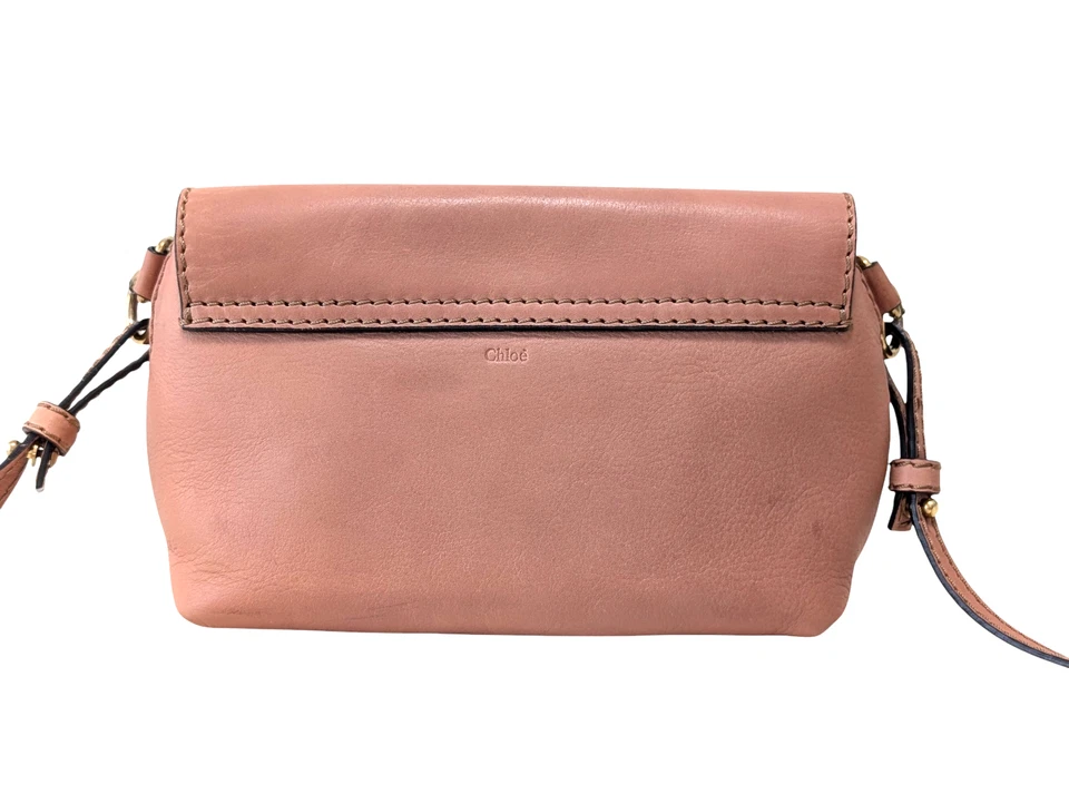 Chloe Marcie Mini Shoulder Bag Crossbody Bag Leather  Salmon Pink - Image 3 of 4