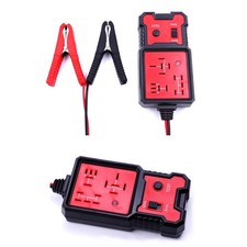12V Automotive Relay Tester 4 5 Pin LED Relay Test Tool with Battery Clips
