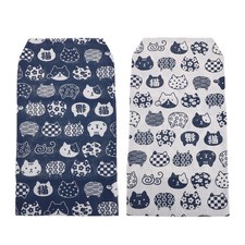  2pcs Fabric Book Cover, Reusable Cloth Book Protector, Vintage Artistic Cloth