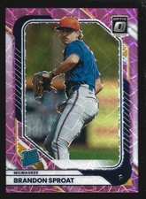 Panini 2026 Donruss OPTIC BRANDON SPROAT RATED ROOKIE PINK VELOCITY PRIZM #/79