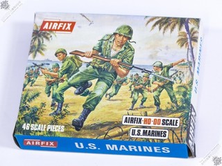 U.S. MARINES HO OO SCALE MODEL KIT TOY PLASTIC SOLDIER S16 59 AIRFIX 1960S