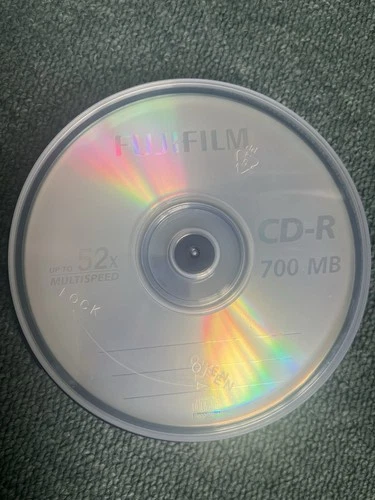 10 FUJI CD-R BLANK RECORDABLE DISCS SPINDLE 52x 700MB  