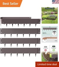 5PC Rust-Resistant Galvanized Steel Garden Edging Kit – Easy Install Lawn Border