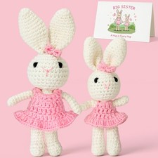 Big Sister Crochet Gifts for Girls, Big Sister Little Sister Doll Gift Set to...