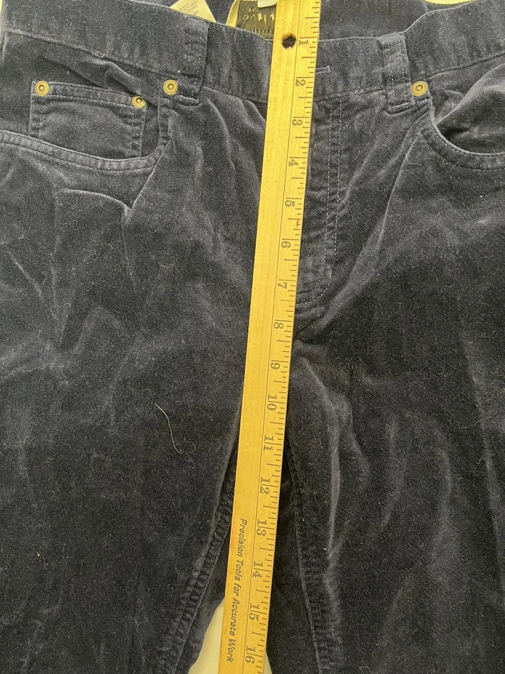 Jones New York Sport Pants Womens 4 Navy Blue Corduroy Straight Leg Mid Rise - Image 3 of 4
