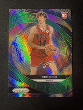 2024-25 Panini Prizm - Instant Impact Matas Buzelis #14 Green Prizm (RC)