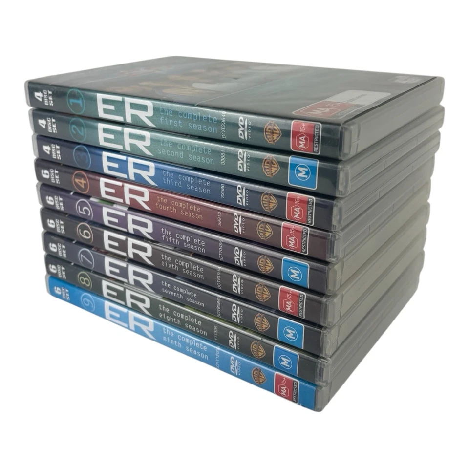 ER Complete Seasons  1 2 3 4 5 6 7 8 9 (1-9) Region 4 DVD Free Postage - Image 3 of 4