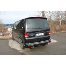 FOX Komplettanlage ab Kat re li je 2x80mm mit Absorber für VW Bus T5 T6 4motion