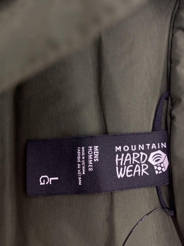 Chaqueta de Plumón Mountain Hardwear L Nylon Caqui Sólido OM9931 Usada - Imagen 3 de 5