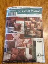 Simplicity 5605- Home Decorating - 10 Great Pillows Pattern 