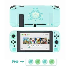Protective Case for Nintendo Switch 2017 + Thumb Grips Shock-Absorption Shell