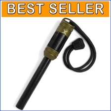 fireROD XL Ferrocerium Firestarter with Replaceable Waterproof Rod & Repair Tape