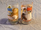 Vintage 1983 Star Wars Return Of The Jedi Burger King Coca-Cola Glasses Lot 2