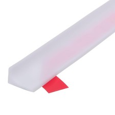 uxcell 78 Inch Collapsible Shower Barrier Stopper 79"Lx0.8"Wx0.5"H, White
