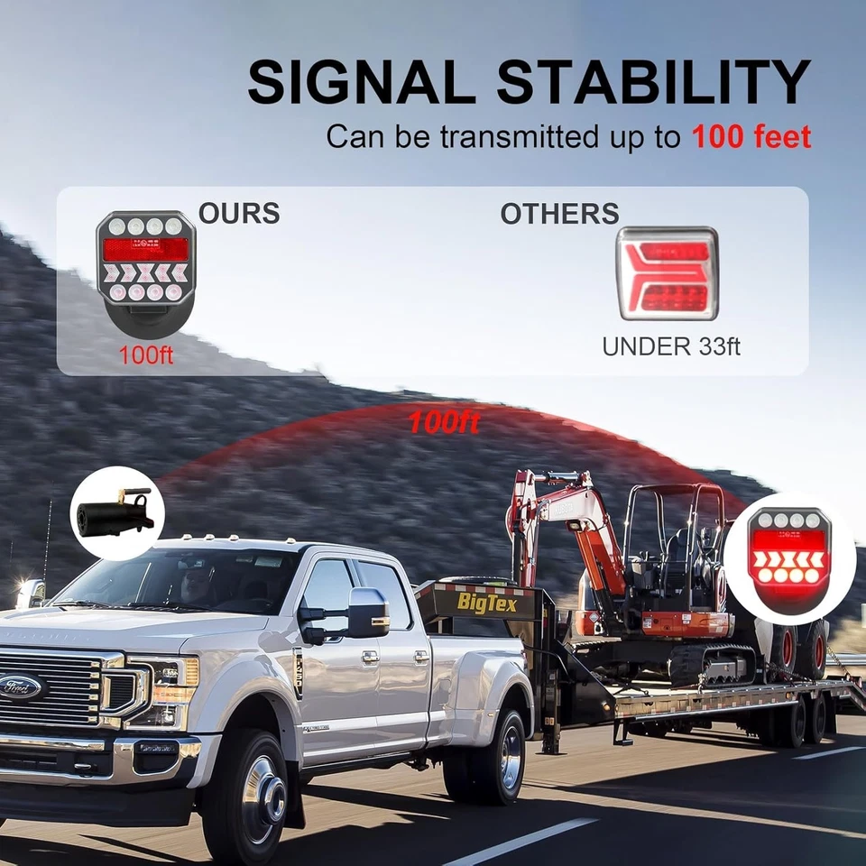 Universal Fit USB-C Rechargeable Towing Lights with Retroreflectors for Safety - Image 4 of 4