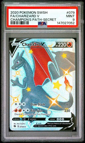 Charizard V graded PSA 9 for sale on eBay