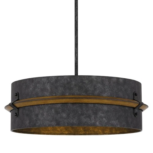 Quoizel QOP5336 Lariat 3 Light 21"W Pendant - Old Black Finish - Picture 1 of 9