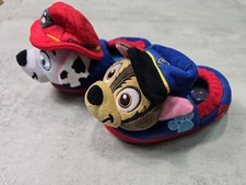 Paw Patrol 7 8 Slippers Plush Toddler Chase Marshall Kids Warm Discontined