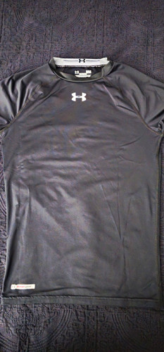 Under Armour HeatGear Men’s Black Firm Compression Short Sleeve Crew T-Shirt L