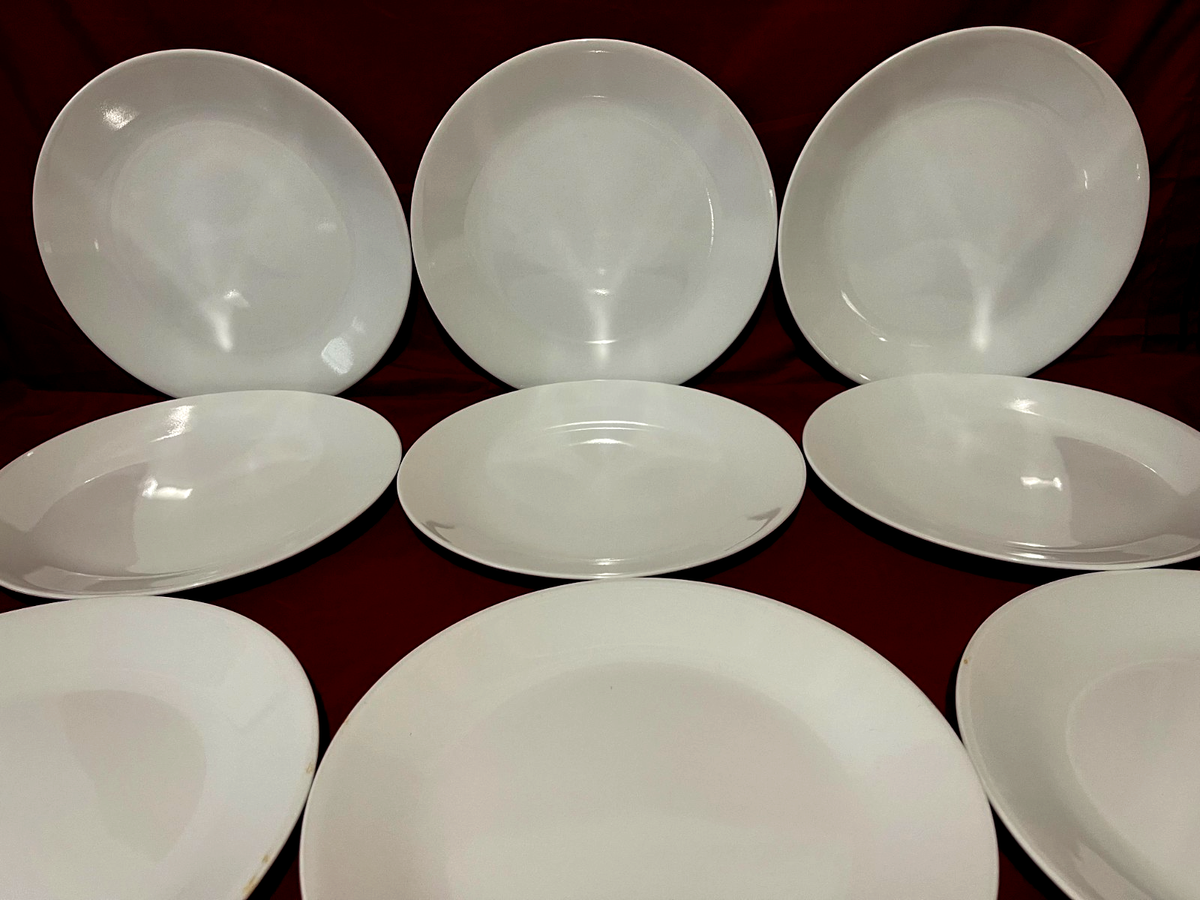 Corelle Winter Frost White Set Of Dinner Plates 10 1/4