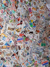 gros lot de   Vieux Timbres oblitérés et neuf sg de France en vrac + 500g, lettr