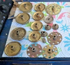 ORIGINAL EARLY  "CJ" P-7 DISCS A.C. GILBERT ERECTOR White Truck SET ERA SM HUB