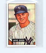 1982 Dover AL Reprints 1951 Bowman Jackie Jensen New York Yankees #254