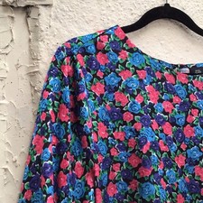 River Island Uk 16 Below Knee Floral Print Dress Occasion Wedding Event Party