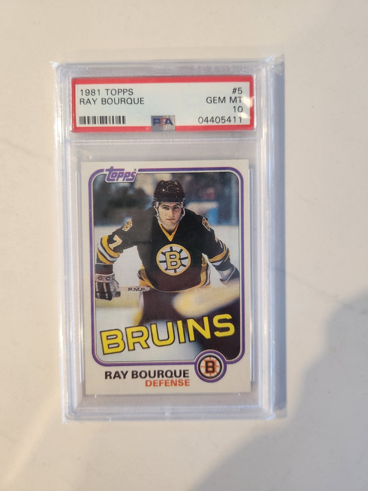 1981 Topps Ray Bourque Boston Bruins #5 PSA 10 !