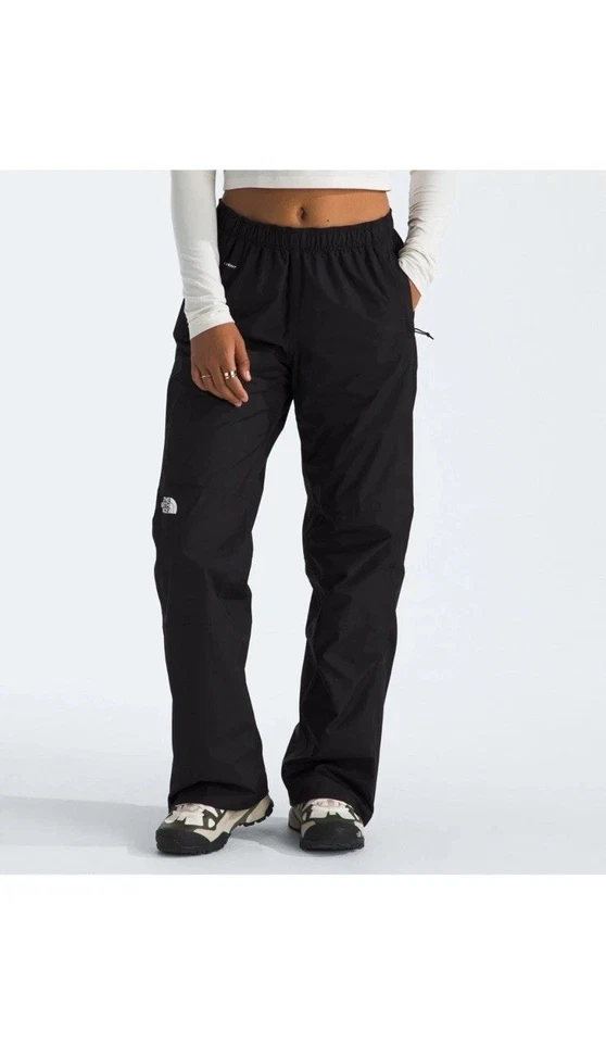 Pantalones de lluvia The North Face Antora para mujer talla XL negros DryVent impermeables al aire libre Foto 3 de 4