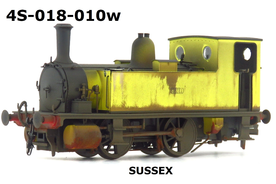 DAPOL 4S-018-010w LSWR B4 Class Sussex In Yellow Livery Olivia's Weathered - ...