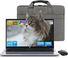 Huidun 2025 15.6" Laptops Computer for Student&Business Intel N15016GB 256GB SSD