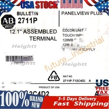 Factory Sealed 2711P-T12C4D2 /A Panelview Pl 2711P-T12C4D2 US Free Tax