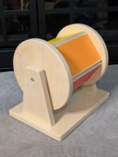 Lovevery Wood Spinning Rainbow with Ball Sound 5-6 Months Baby Sensory Toy