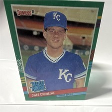 Donruss 1991 Rated Rookie Jeff Conine #427 Kansas City Royals Baseball Card. rookie card picture