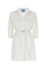 PRADA White Poplin Shirt Dress New And Authentic