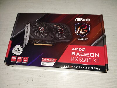 ASRock AMD Radeon RX 6500 XT Phantom Gaming D OC GDDR6 Grafikkarte