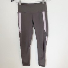 Z by Zella Purple Mesh Calf 7/8 Leggings Athletic Yoga Workout Size Small