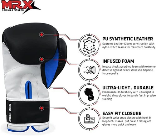 Kids Boxing Gloves Junior Punching Bag Mitts Muay thai Training Sparring 4,6,8oz - Picture 25 of 47