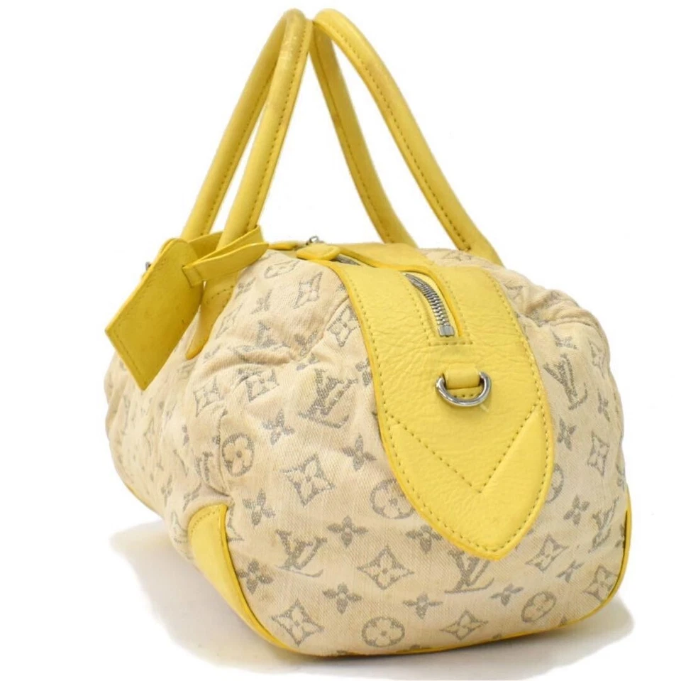 Bolso de Mano LOUIS VUITTON Rápido Redondo 2 Vías Monograma Denim Cuero M40709 Japón JP Foto 3 de 4